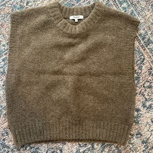 Brown Madewell sweater vest NWOT